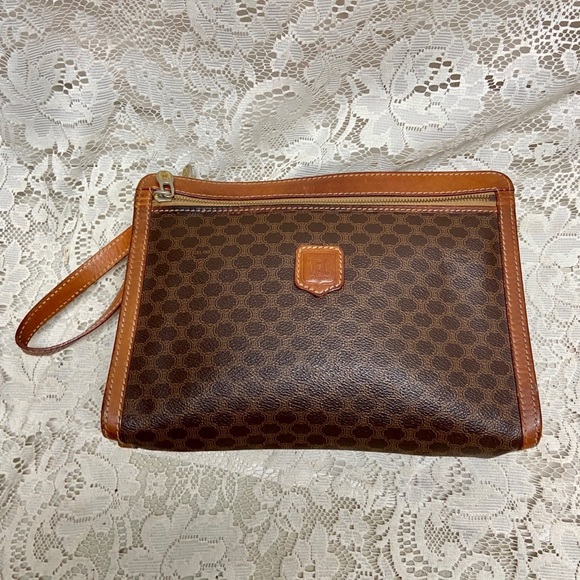 Celine, Brown Mono 2-way Clutch ,Crossbody Handbag - Picture 6 of 11